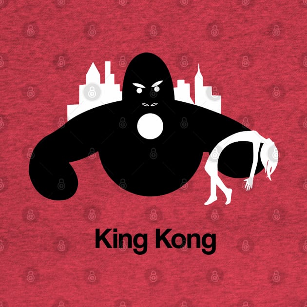 King Kong Movie Minimal Fan Art 1933 by Rozbud